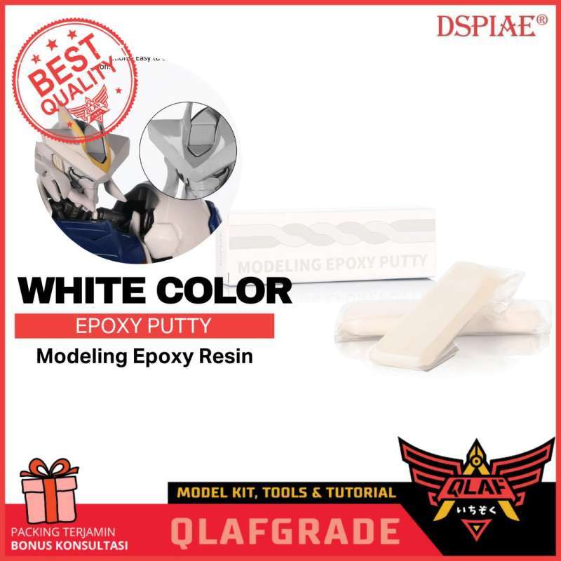 Jual EPOXY PUTTY WHITE COLOR warna putih white modelling epoxy resin