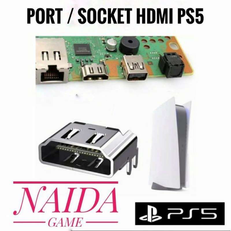 thumbnail image 2 of 2-Pack PS5 HDMI Port Repair Kit - HDMI Socket Replacement With Solder Wick & Tools For Playstation 5 (Disc & Digital) 2 of 14