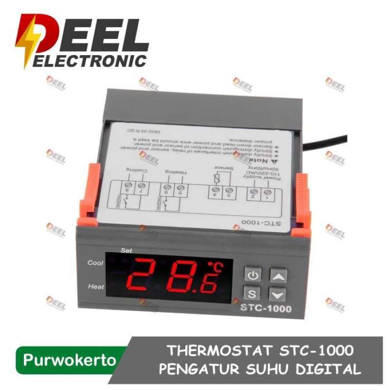 Jual THERMOSTAT DIGITAL STC1000 PENGATUR SUHU DIGITAL STC1000 220V di