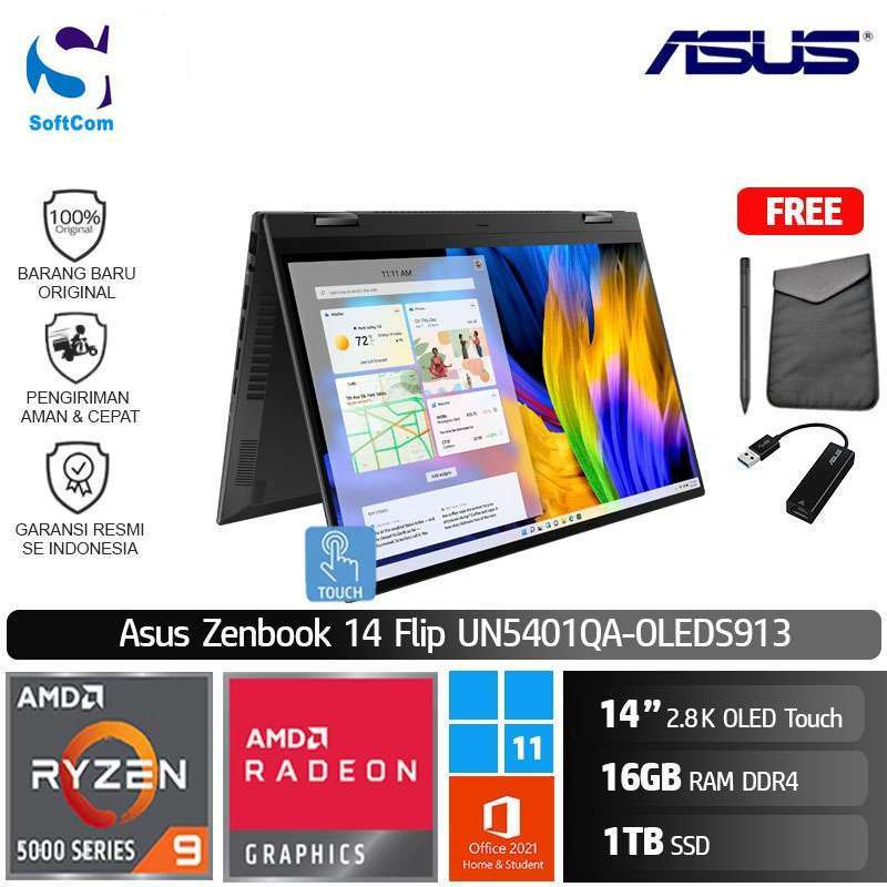 Écran LCD Complet ASUS ZenBook 14 Flip OLED UN5401QA – 2.8K Tactile – Neuf
