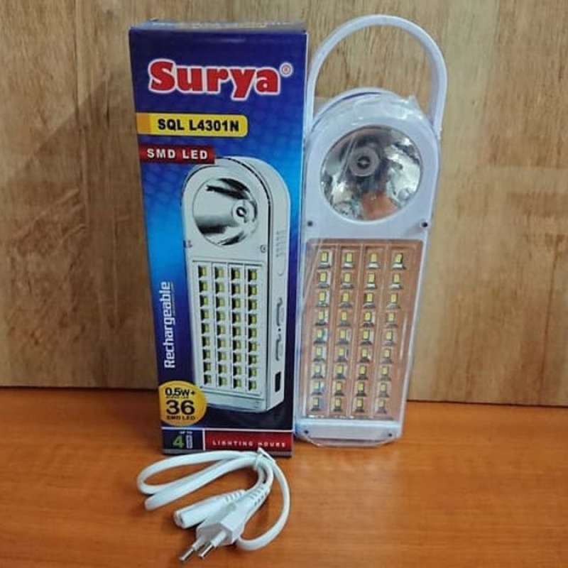Avanza Led Sql Promo Surya Lampu Emergency LED SQL L4301N Portable Darurat Charger L ...