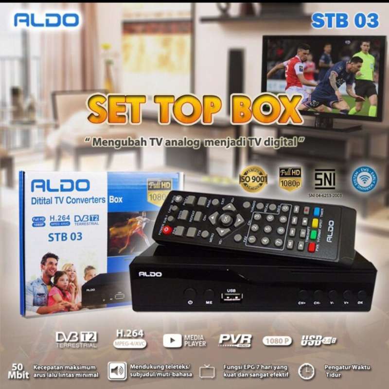 Promo Aldo Set Top Box STB 03 STB03 TV Box Siaran Digital Receiver