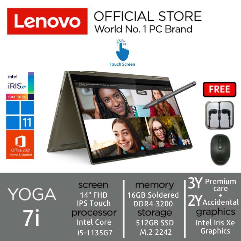 Lenovo Yoga 7 14ITL5 Core™ I7-1165G7 Ram 8Gb Ssd 512Gb Màn hình 14.0