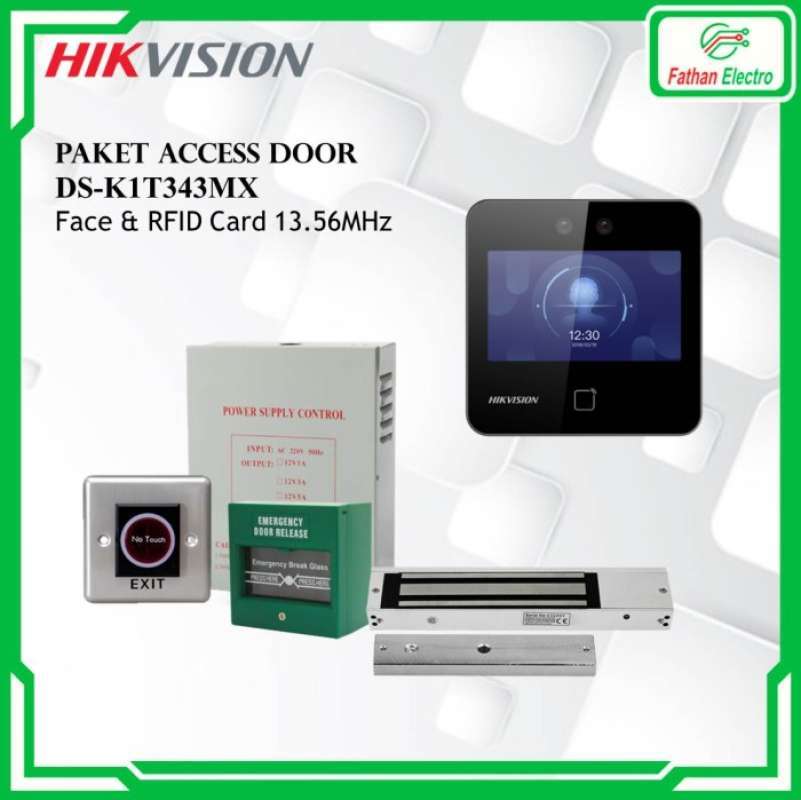 Jual Paket Access Door Hikvision DSK1T343MX Face Access Control di