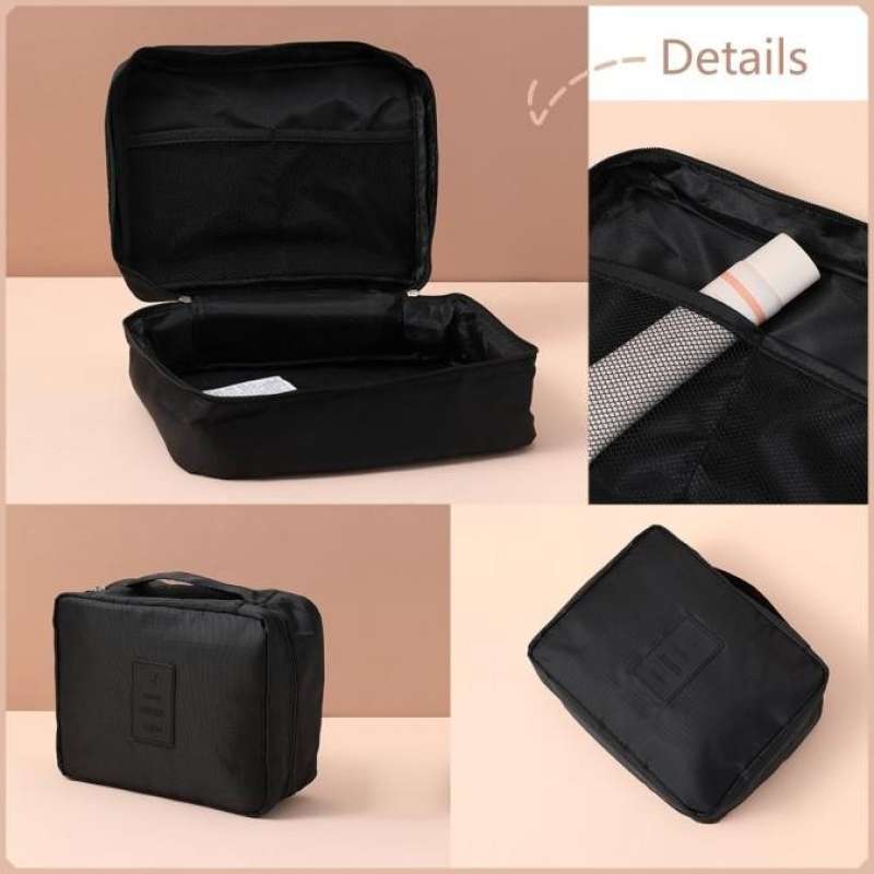 Promo miniso tas penyimpanan travel bag multifungsi baju makeup