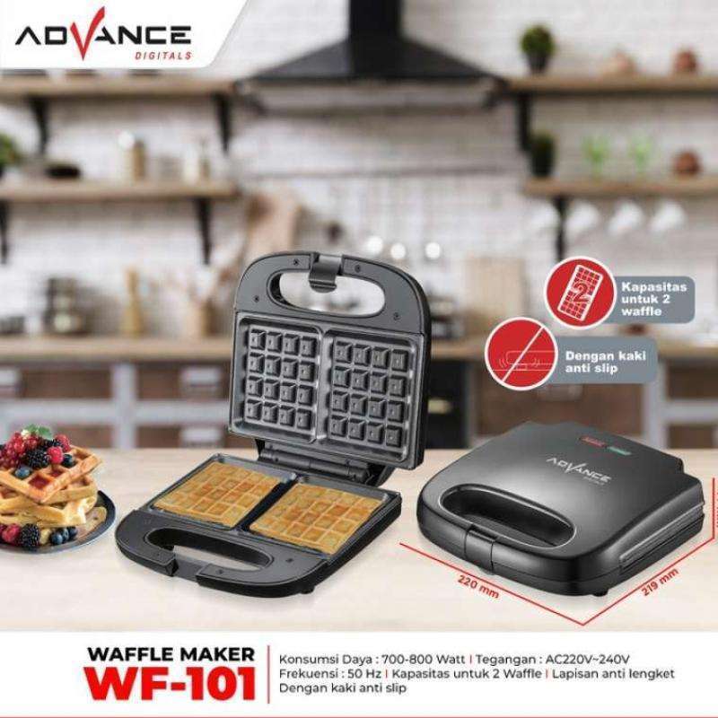 Jual ADVANCE WAFFLE MAKER PEMANGGANG ROTI WAFFLE 2 LAPIS WF101 di