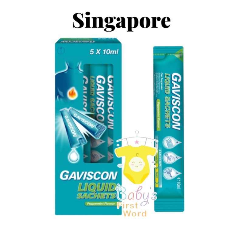 Promo Gaviscon Peppermint Liquid Sachet 5*10ml (Singapore) Diskon 23