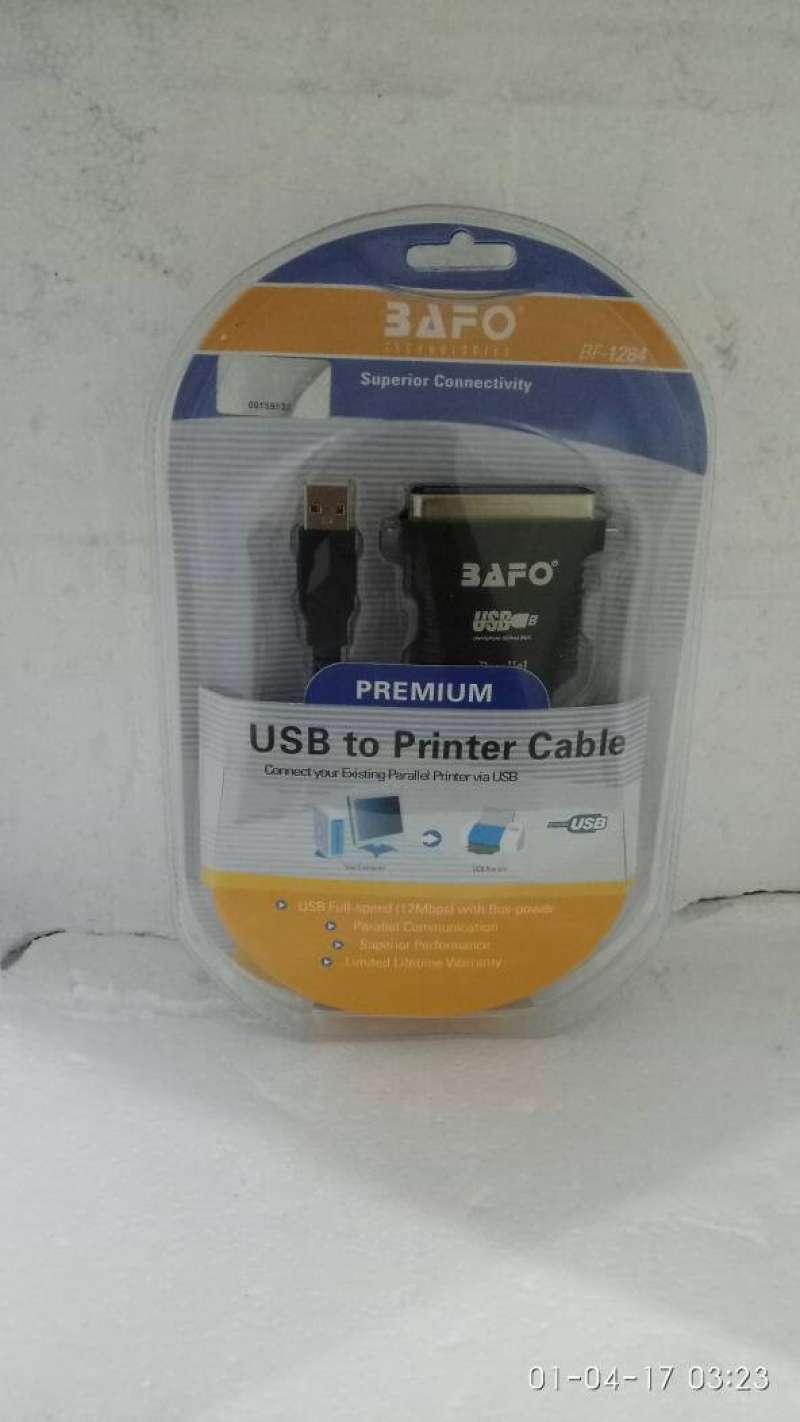 Promo kabel usb to parallel bafo / paralel bafo original usb to printer