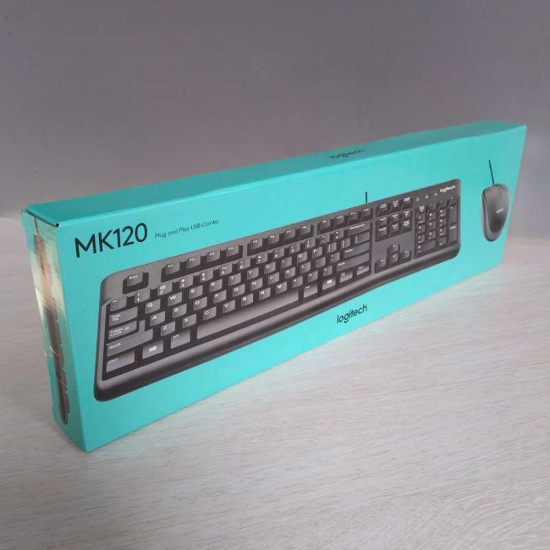 Jual Paket Keyboard Mouse Logitech Mk120 Kabel Usb Hitam Di Seller ...