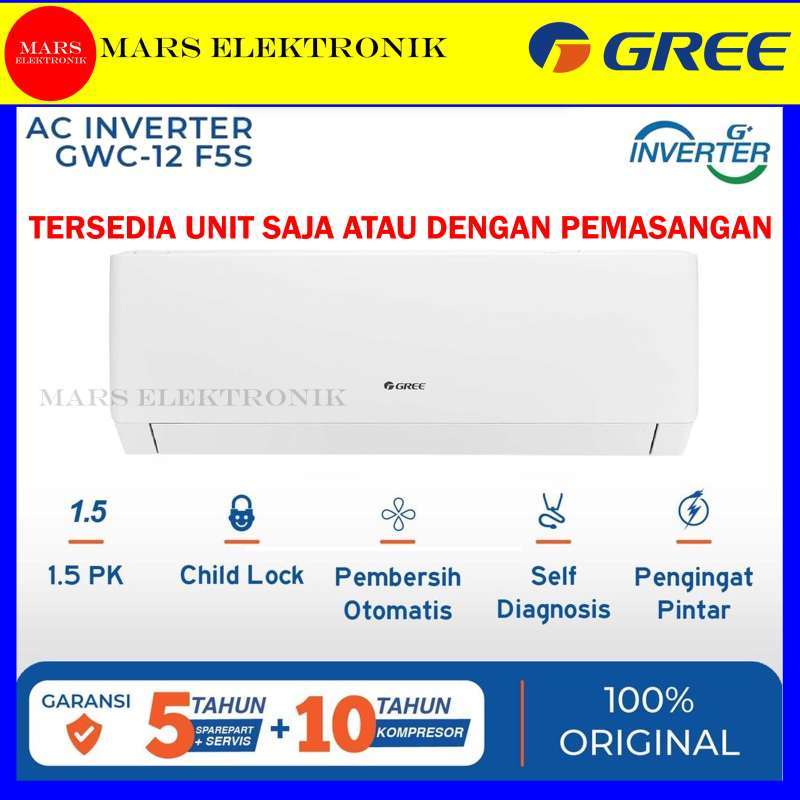 Jual Ac Gree Gwc-12f5(s) New Series Inverter 1,5 Pk - Hemat Energi