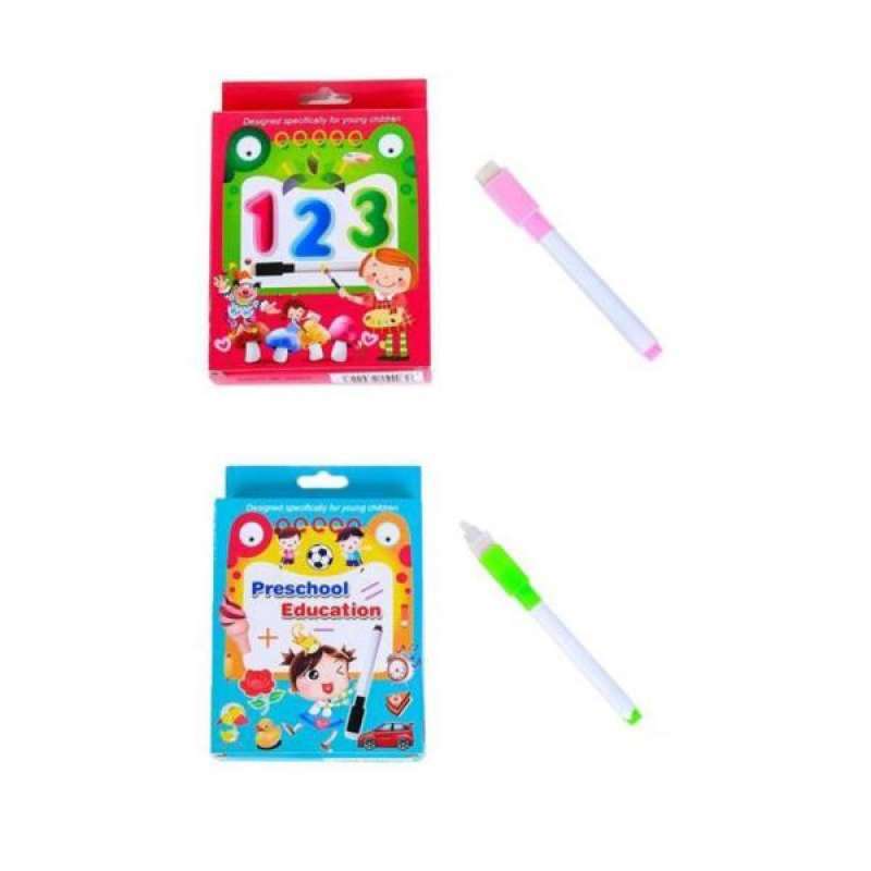 Jual OEM Number & Math Flashcards Preschool Education With Wipeclean