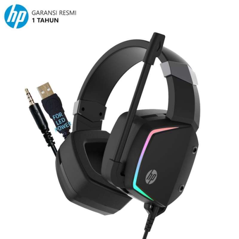 Promo HP H320 Headset Gaming RGB with USB and Single Jack Diskon 8 di