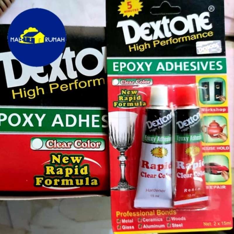 Promo Lem Resin Besi 5 Menit Epoxy Clear Bening Kayu Akrilik Dextone
