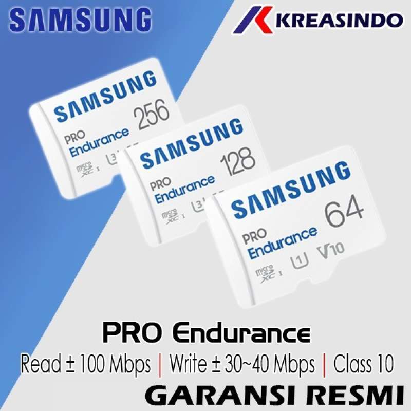 Jual SAMSUNG MicroSD Pro Endurance Memory Card 64GB 128GB 256GB 512GB