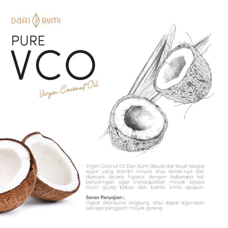 Promo Virgin Coconut Oil 500 Ml Dari Bumi Premium Pure Vco Minyak