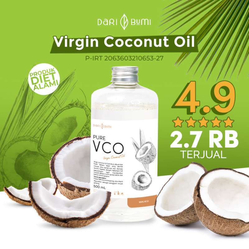 Promo Virgin Coconut Oil 500 Ml Dari Bumi Premium Pure Vco Minyak