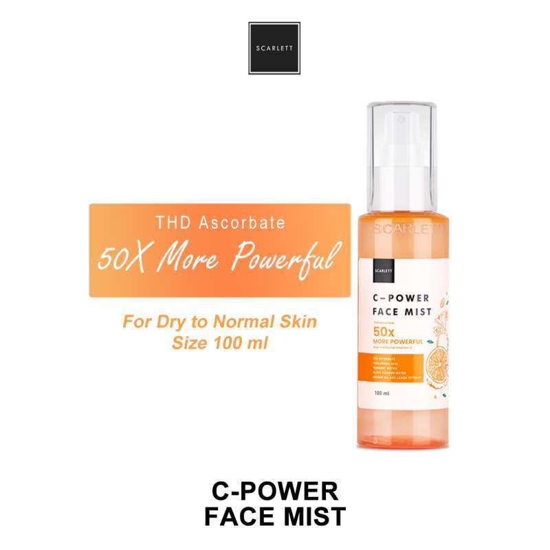 Promo SCARLETT WHITENING CPOWER FACE MIST SCARLET MENCERAHKAN KULIT