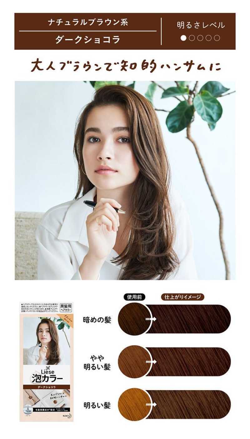 Jual Kao Liese Hair Color Bubble Natural Series Pewarna Rambut Jepang
