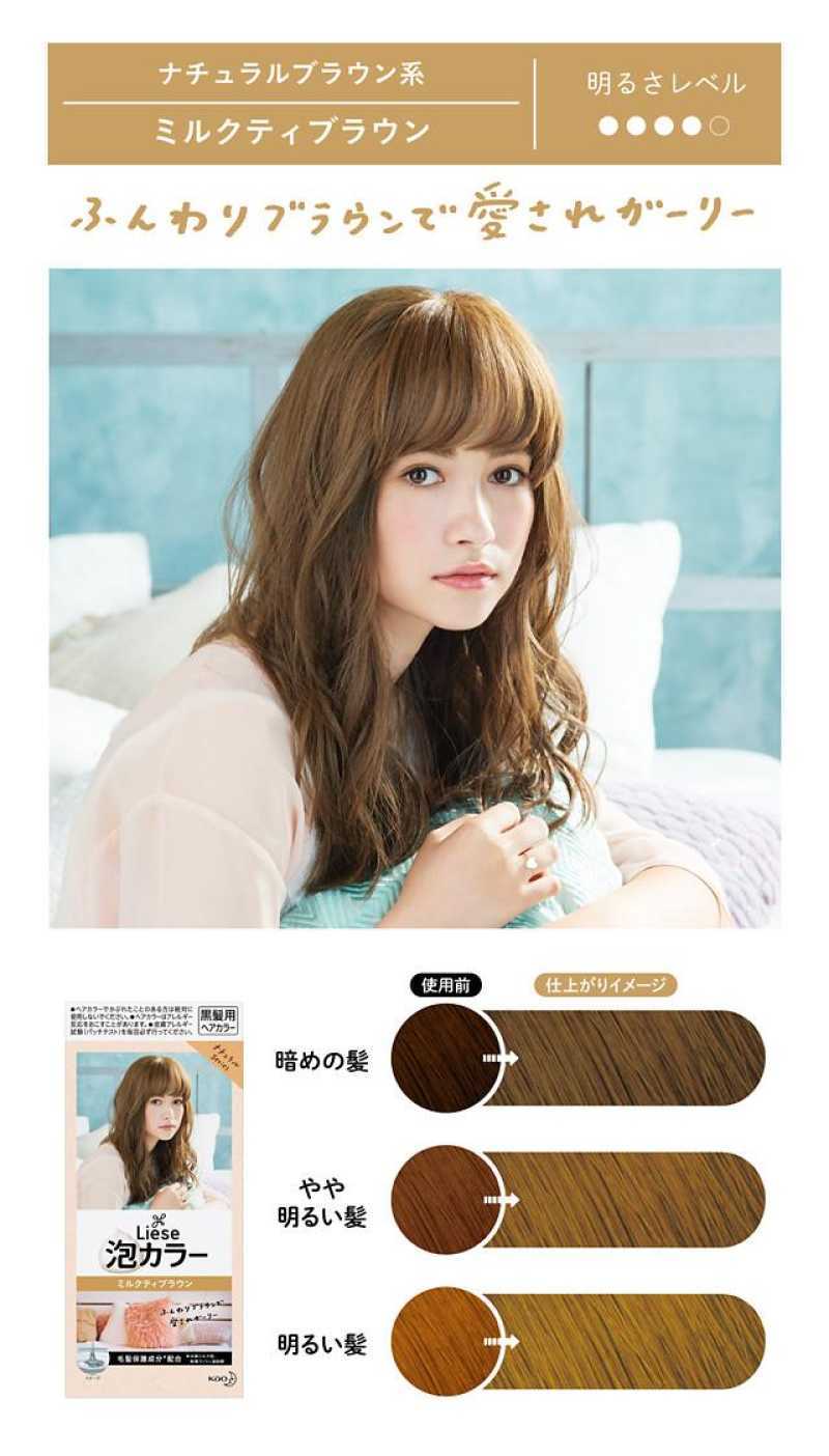 Jual Kao Liese Hair Color Bubble Natural Series Pewarna Rambut Jepang