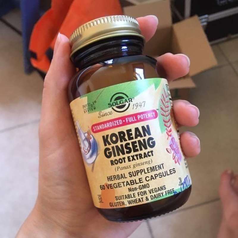 Jual Solgar Korean Ginseng Root Extract 60 Capsules di Seller Macuma