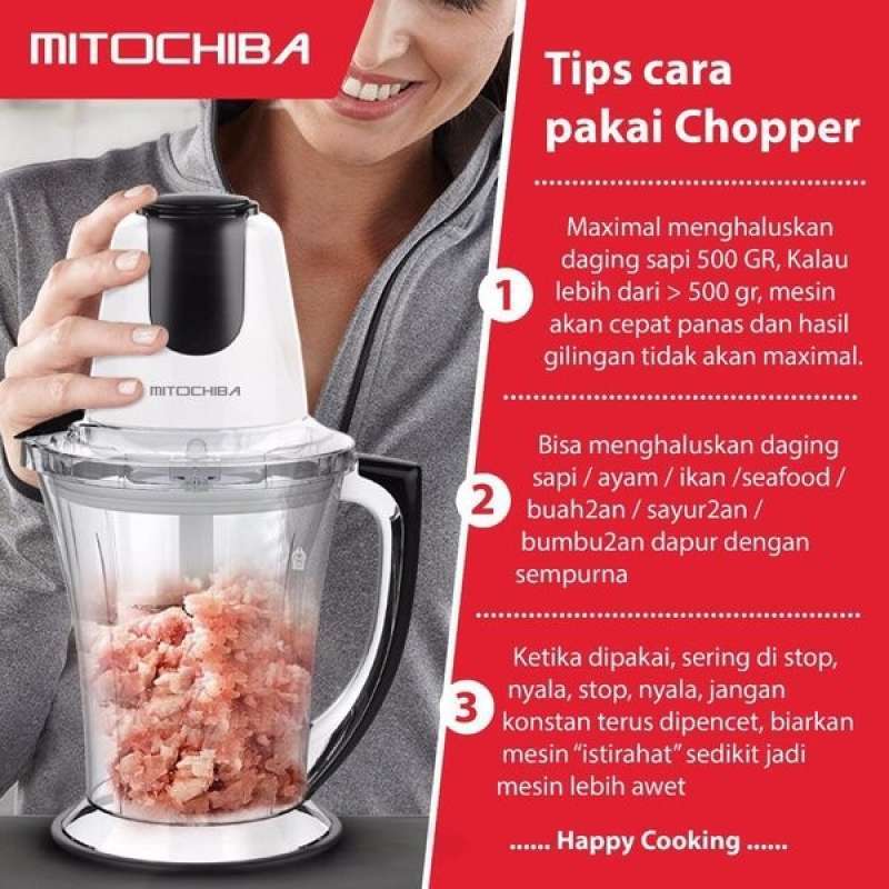 Jual MiTO Food Chopper CH-200 Mitochiba CH 200 Blender Bumbu dan Daging ...