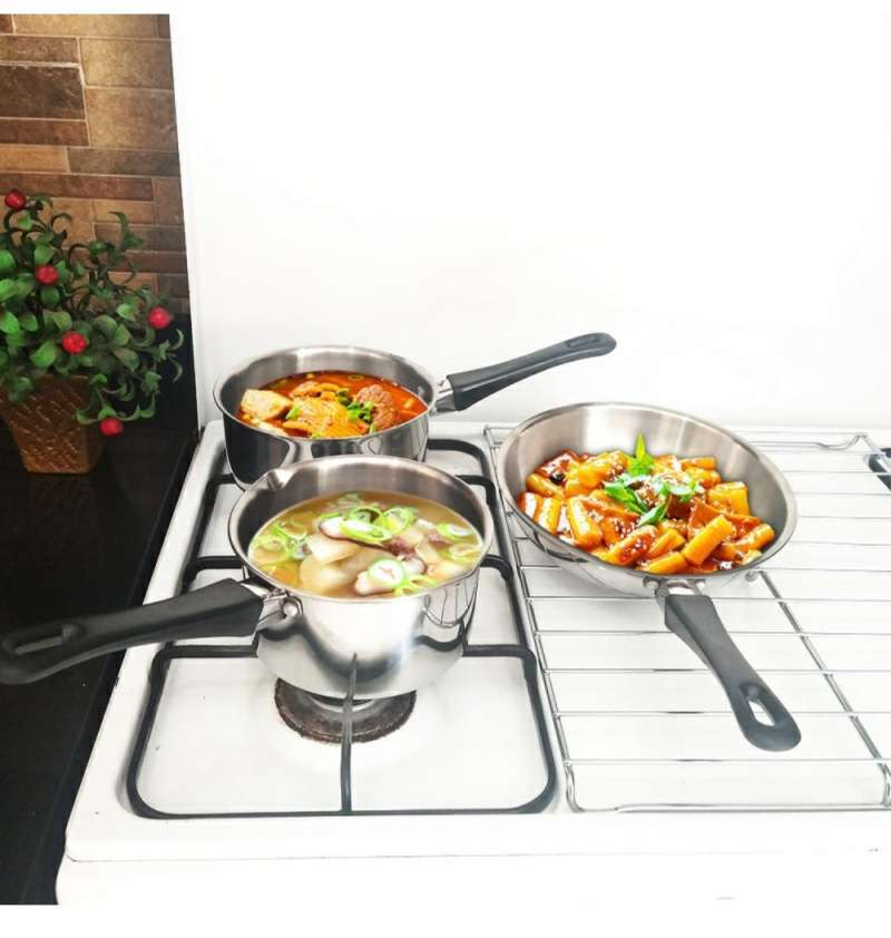 Jual Alat Masak Stainless Steel Milkpan Saucepan Frypan 1