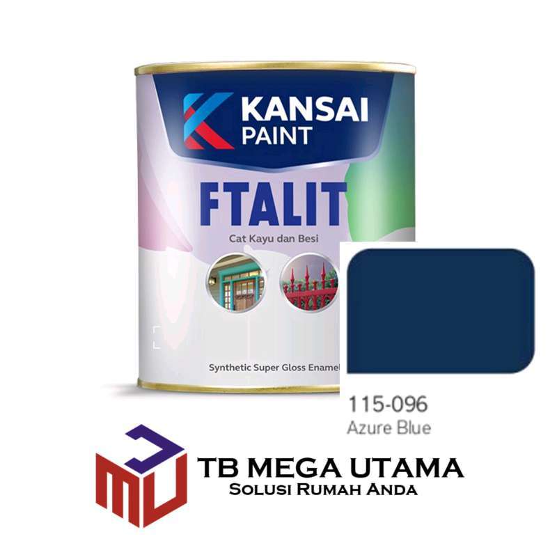 Jual Cat Ftalit 096 Azure Blue 1 Kg Kansai Paint Cat Kayu Dan Besi Di