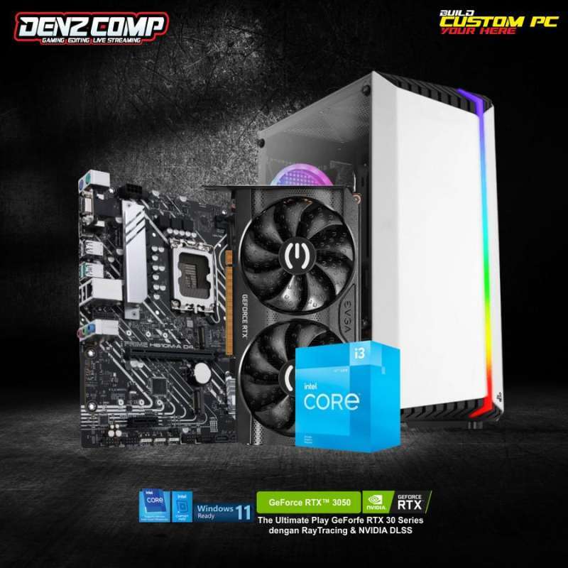 Jual Denz Bionic Pc | I3-12100f|rtx 3050|ddr4|nvme 128gb|hdd 1tb|new ...