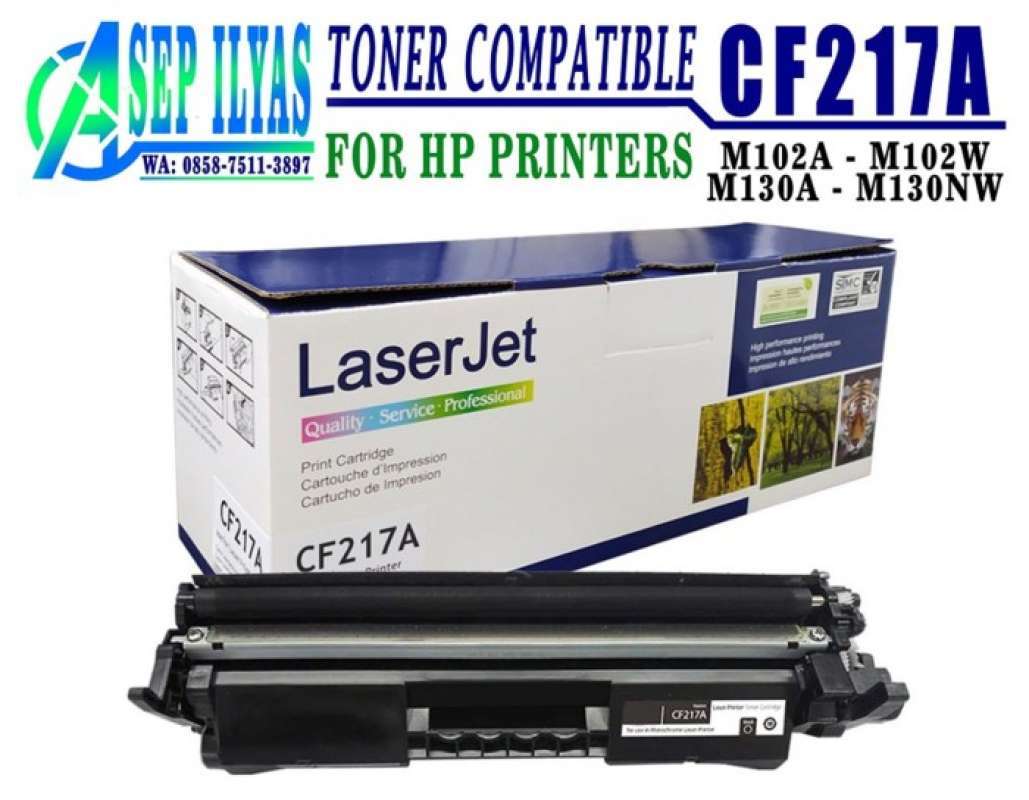 TRUE IMAGE Kompatibel für HP 17A CF217A Tonerkartusche als Ersatz Laserjet Pro M102A M102W M102