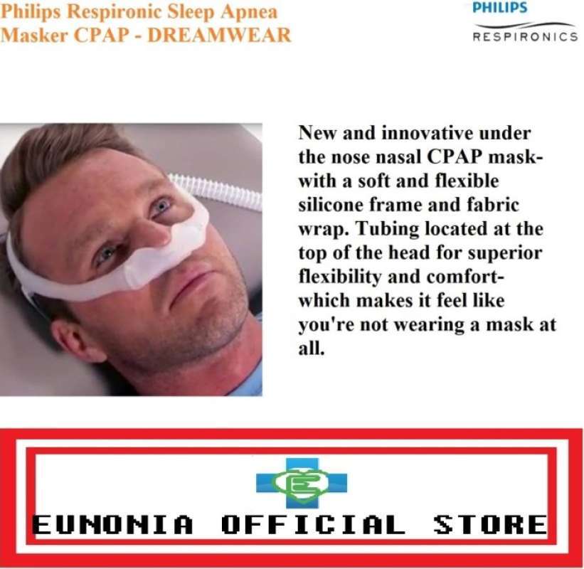 Promo Philips Respironic Sleep Apnea Masker Cpap Dreamwearnasal Mask