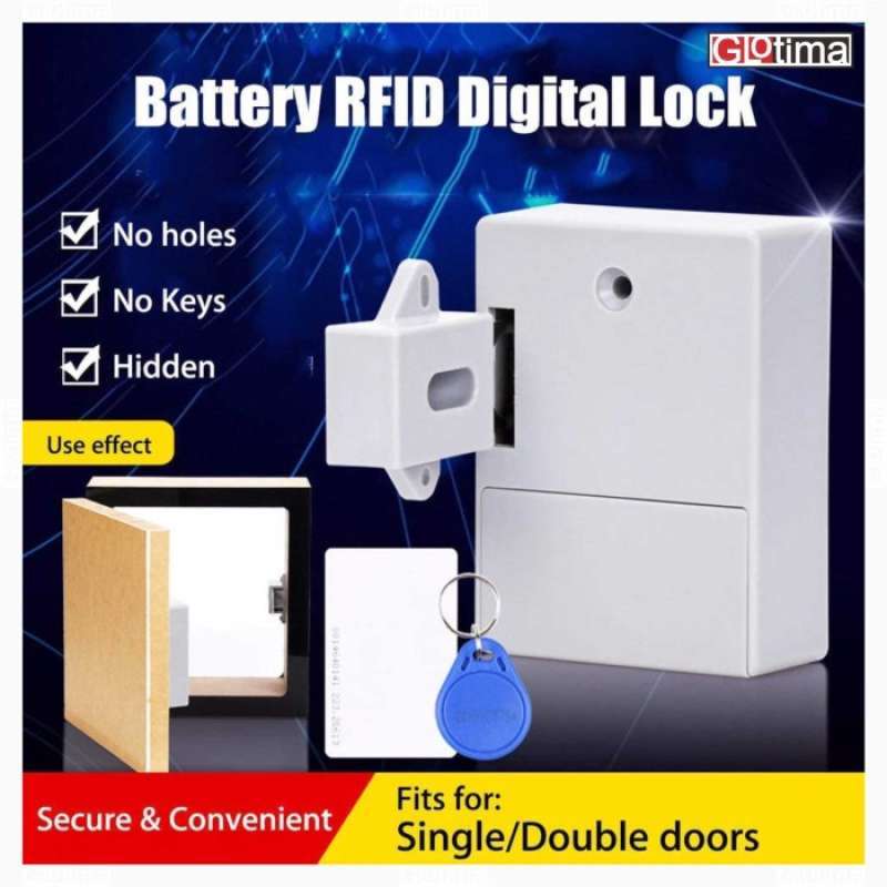 Promo Kunci Pintu Laci Lemari Sensor Kartu Rfid Keyless Cabinet Door ...