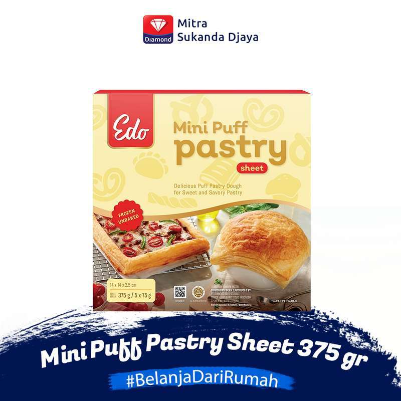 Promo EDO Mini Puff Pastry Sheet 375 gr Diskon 18 di Seller Mitra