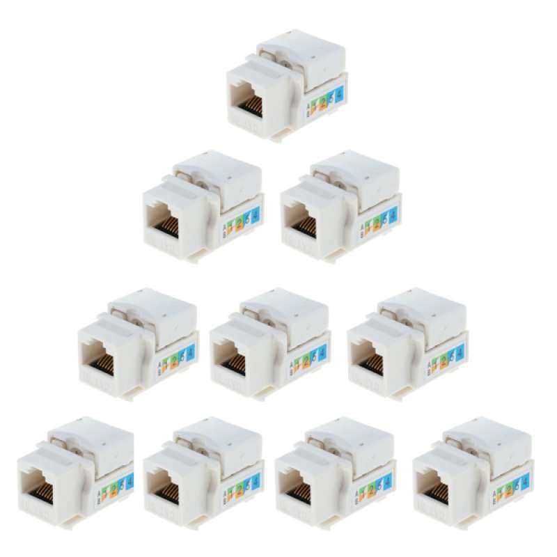 Promo 10x RJ45 Cat6 Keystone Jack Ethernet Punch Down Cat6 Network ...
