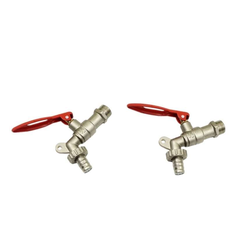 Jual 2x Lockable Brass Hose Bibb 1/2 Inch Dn15 Male Great For Gardens