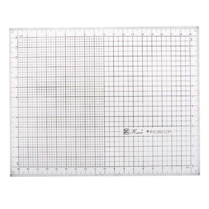 Jual Acrylic Ruler Graph Scale Grid Ruler For Drawing Coordinate ...