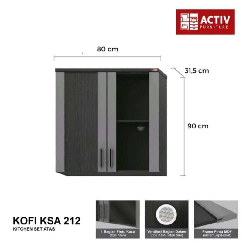 Jual Kitchen Set Bagian Atas Tipe KOFI KSA 212 di Seller Margo Murah