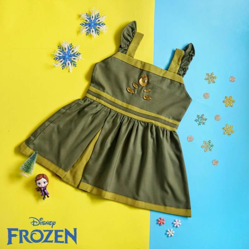 Jual ANNA DRESS / ANNA FROZEN DRESS / FROZEN2 DRESS / ADA SAYAP BISA