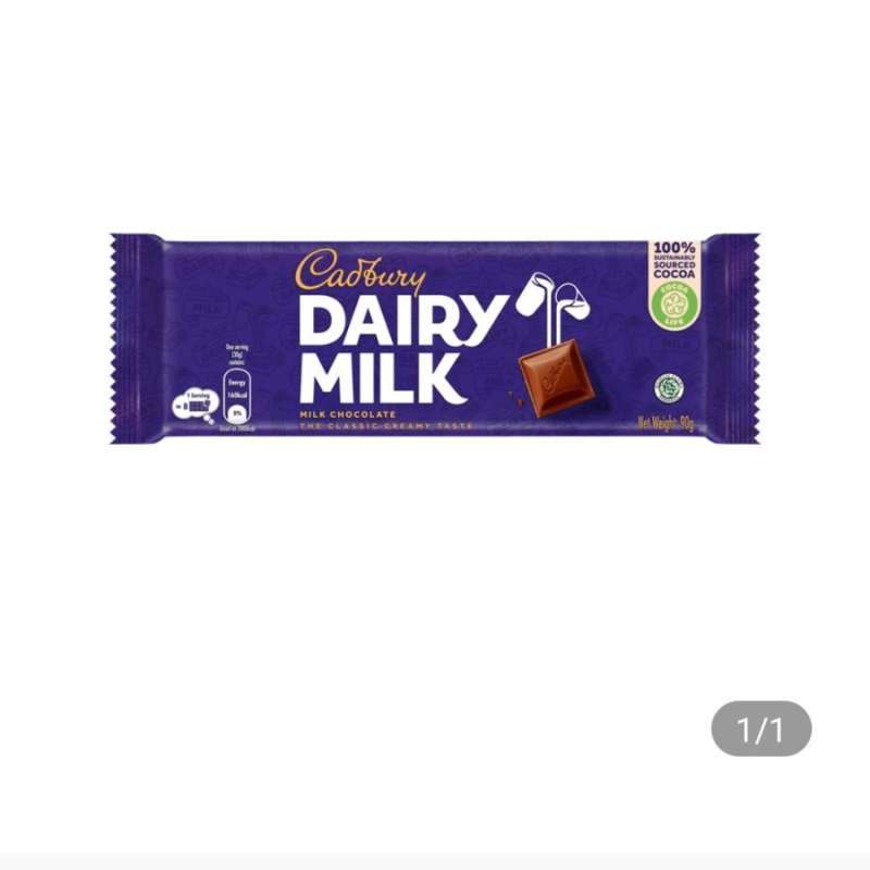 Jual Cadbury Dairy Milk Chocolate 90 g di Seller Azka_Stock Antapani Kidul, Kota Bandung Blibli
