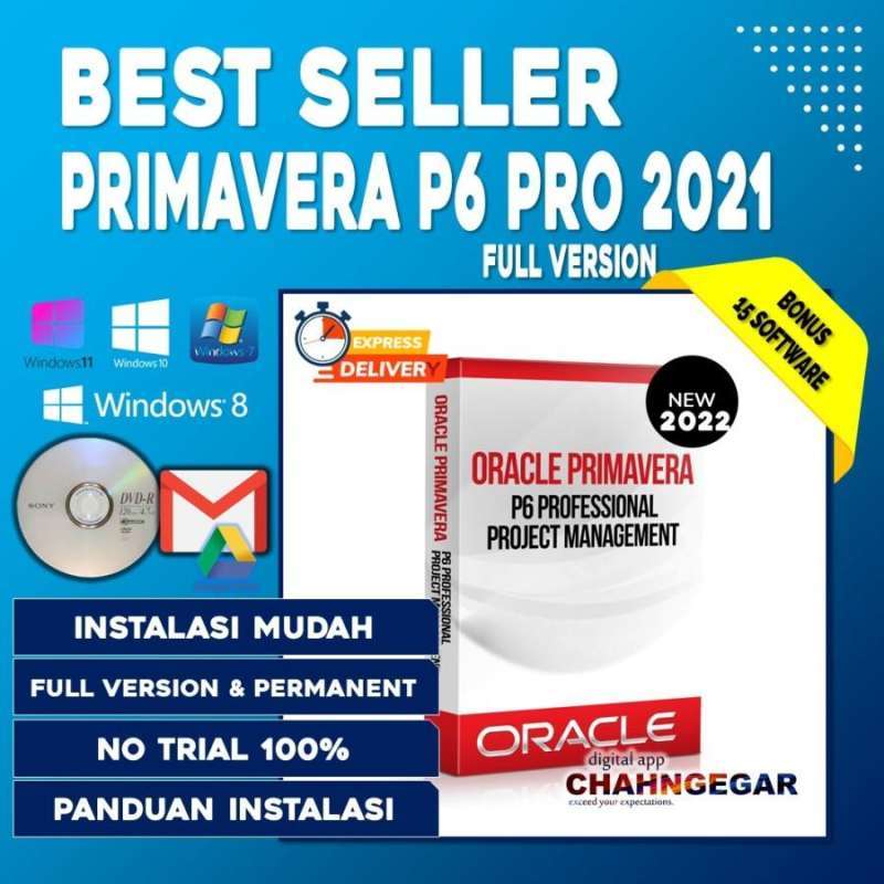 Jual Software Oracle Primavera P6 v21 Profesional 2022 Full Version di