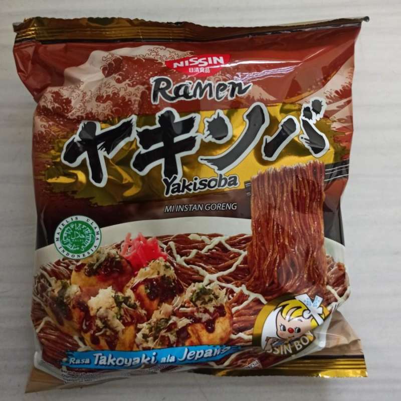 Jual Nissin Ramen Goreng/yakisoba rasa takoyaki halal kemasan jumbo di