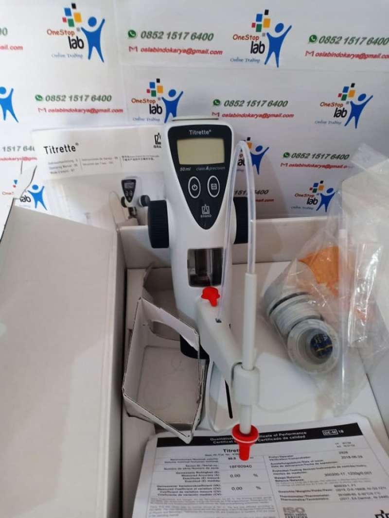 Jual DIGITAL BURETTE TITRETTE CAP. 50 ML/ BOTTLE TOP BURETTE BRAND
