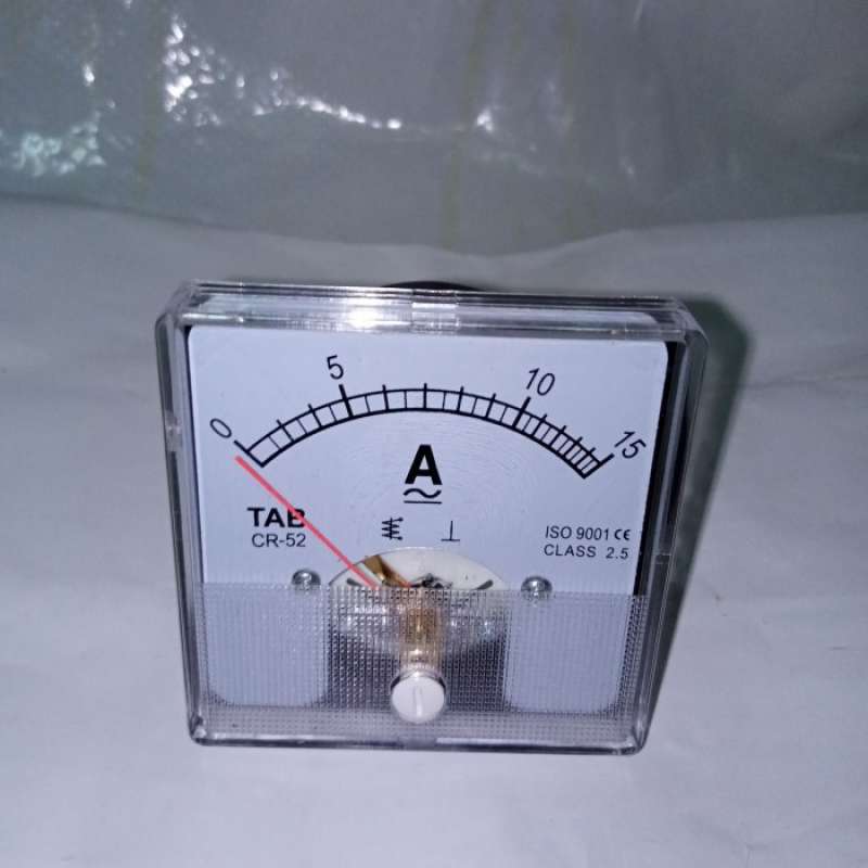 Promo Ampere Meter Analog Ac/Dc 15A Cr 52 / Ampere Meter Direct Diskon