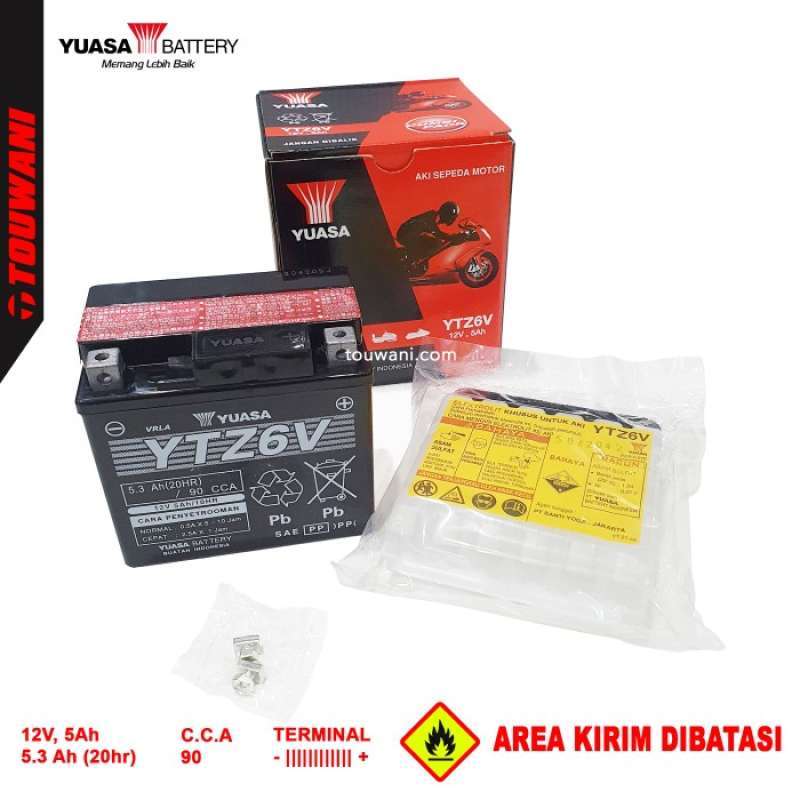 Promo Aki Baterai Yuasa YTZ6V Honda PCX Vario 125 CB CBR 150 Beat