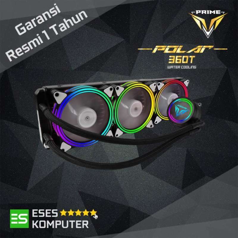 Jual PRIME POLAR 360T ARGB Sync 360mm AIO Liquid Water Cooler Leak