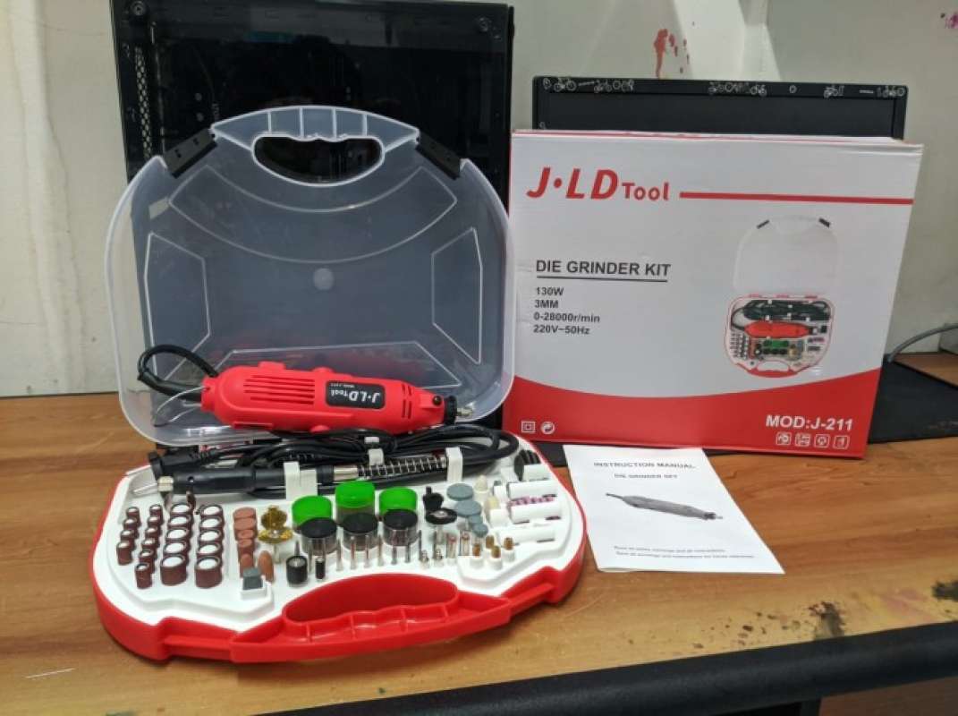 Promo Mini Die Grinder Tuner Set 95Pcs Gerinda Bor Mini Merk Jld