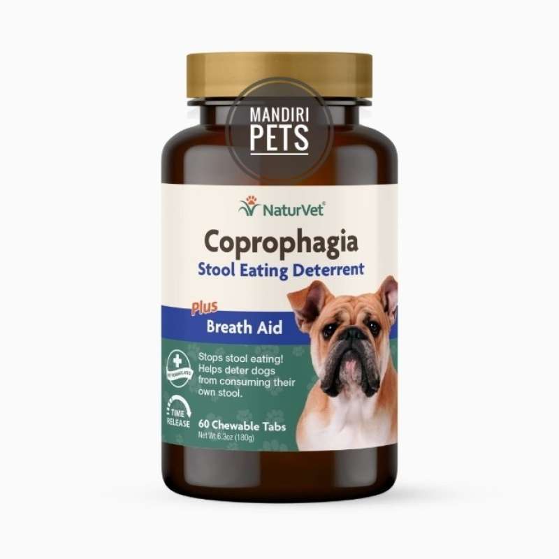 Promo NaturVet Coprophagia Deterrent Tablets Dog Supplement Vitamin