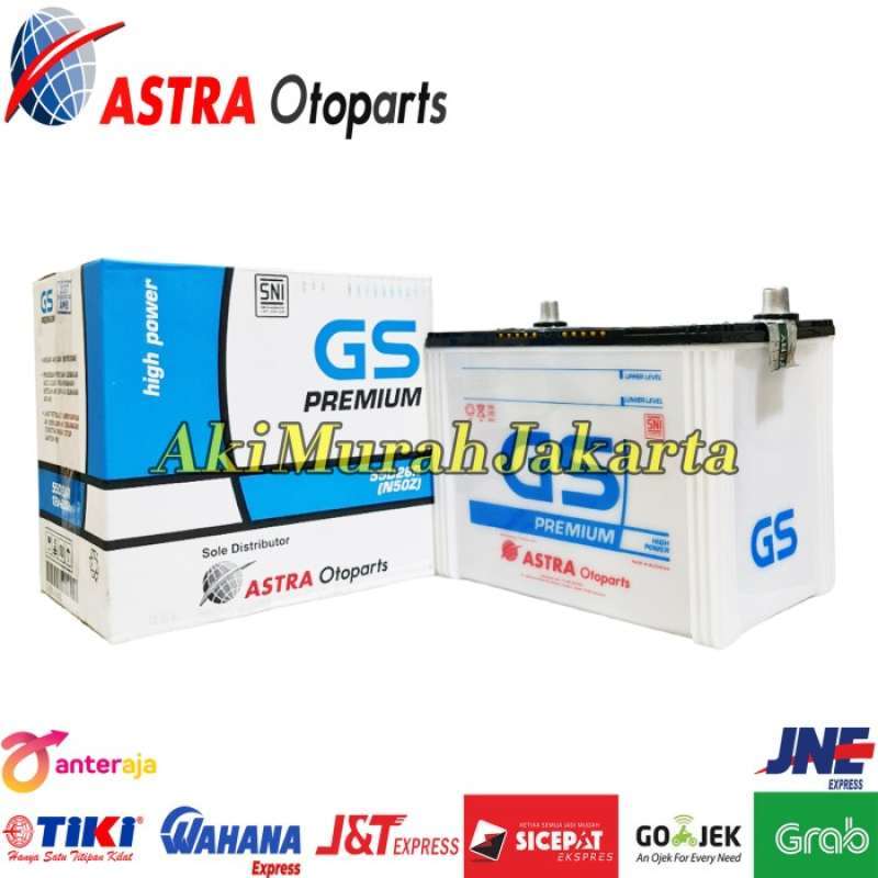 Jual Aki Mobil Kijang Super Gs Premium Astra N50Z Aki Basah 12V / 60 Ah