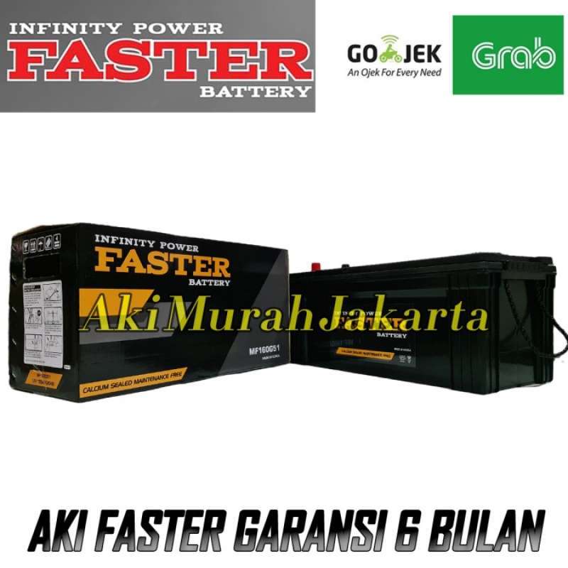 Jual Aki GENERATOR SET N150 / 160G51 FASTER BATTERY Aki Kering 12V