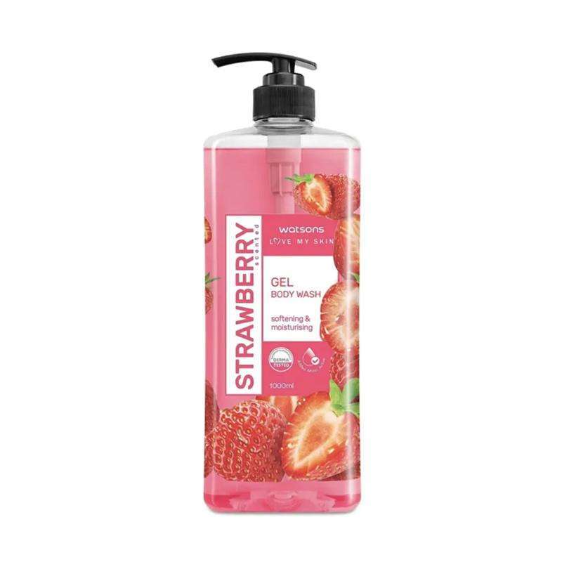 Jual Watsons Strawberry Gel Body Wash Cream [1 Liter] di Seller All in