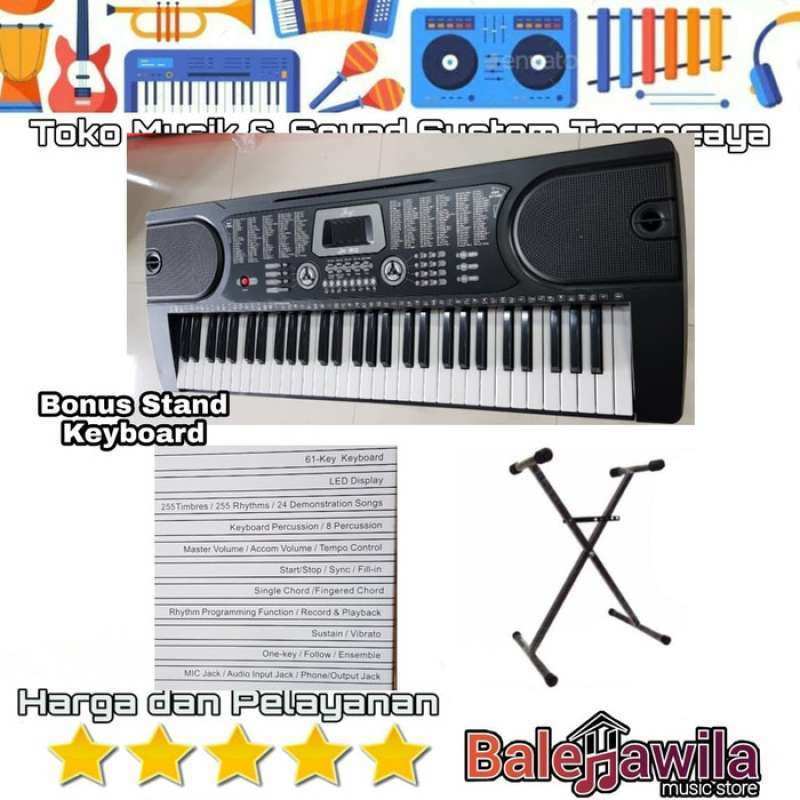 Promo Keyboard JOY Jk60mt JK 60 JK60 (Bonus Stand Keyboard) ORIGINAL